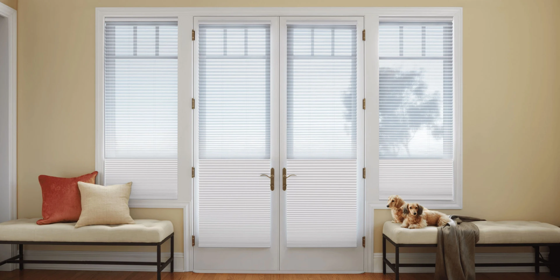 Roller Shades for French Doors: Handle Clearance and Mounting Options