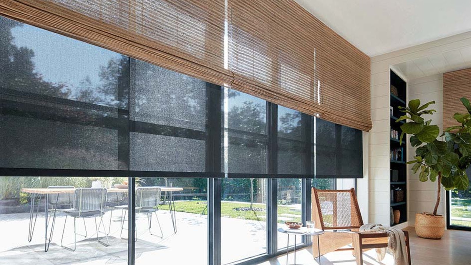 Roller Shades for Mid-Century Modern Homes: Clean Lines and Warm Wood