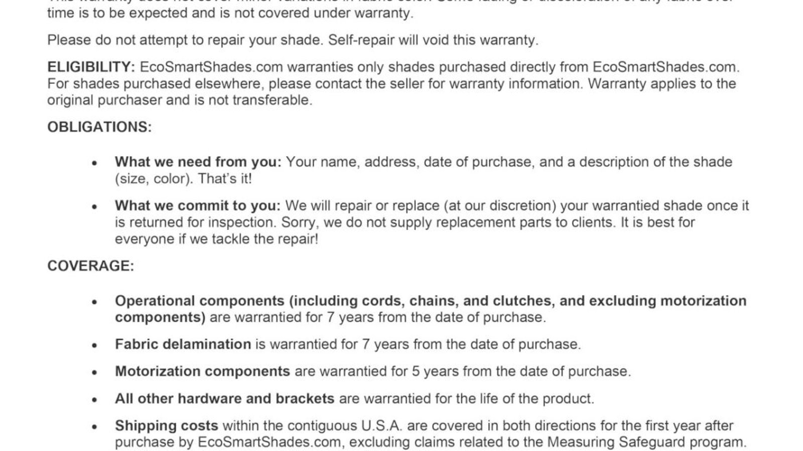 Roller Shade Warranty Comparison: What Real Coverage Looks Like in 2026