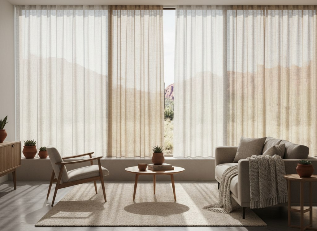 Scandinavian Roller Shades: Minimal Lines and Soft Natural Light